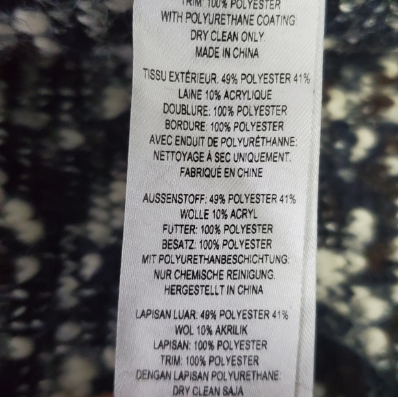 French Connection Wool Blend open front coat - Picture 8 of 8